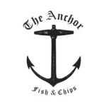 Logo for The Anchor Fish & Chips with an anchor icon.