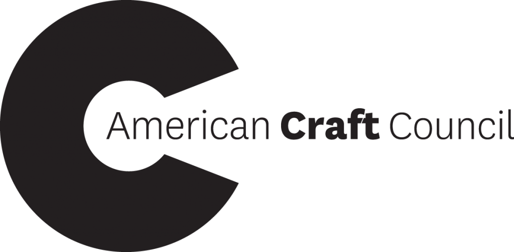 Logo for the American Craft Council featuring a large black letter C next to the text American Craft Council.