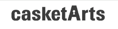 The word casketArts in a dark sans-serif font, with the letter A stylized to include a keyhole shape.
