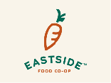 Logo for Eastside Food Co-op featuring an orange carrot icon above the store name.